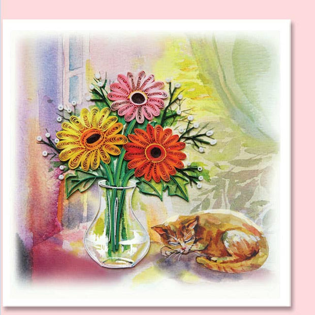 Daisies Lazy Days Quilling Card