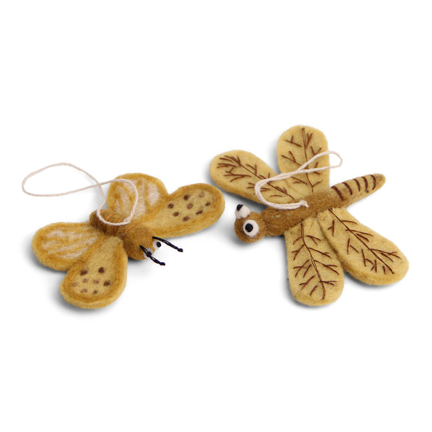 Felt Butterfly & Dragonfly Ornaments