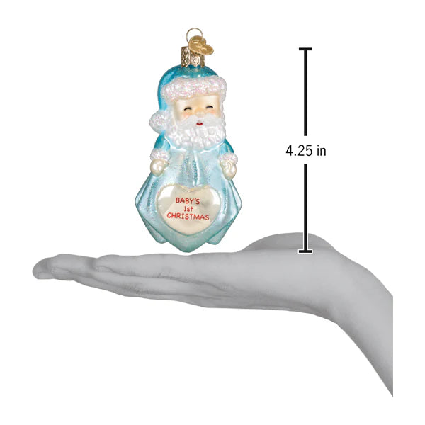 Baby Boy's 1st Santa Lovey Ornament
