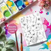 Wildflower Paintable Gift Set of 2 Tapers and Acrylic Paint