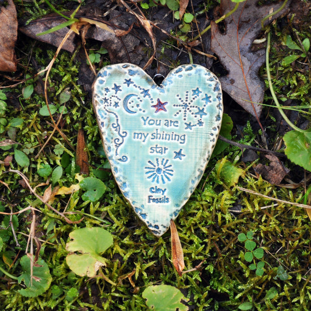 Shining Star Pottery Ornament