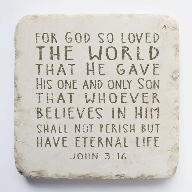 John 3:16 Scripture Stone