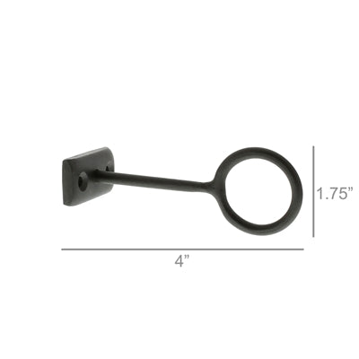 Black Iron Stake Taper Holder & Hanging Ring