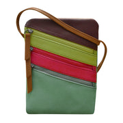 Small Triple Zip Crossbody