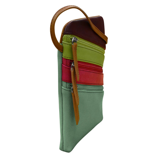 Small Triple Zip Crossbody