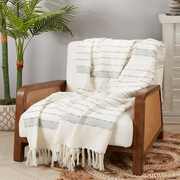 Woven Striped Throw