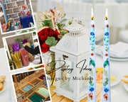 Coastal Sea Life Taper Candle