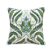Green Morris Thistle Botanical Indoor/Outdoor Pillow