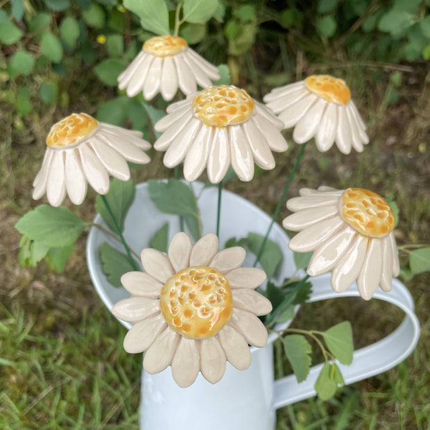 Ceramic Daisy on Stem