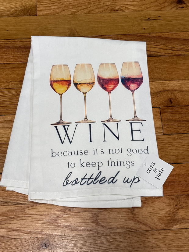 Bottled Up Flour Sack Towel