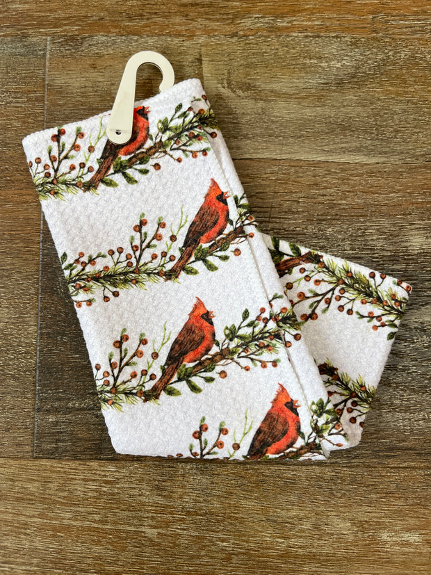 Cardinals on Branch Multi-Purpose Wash Cloth