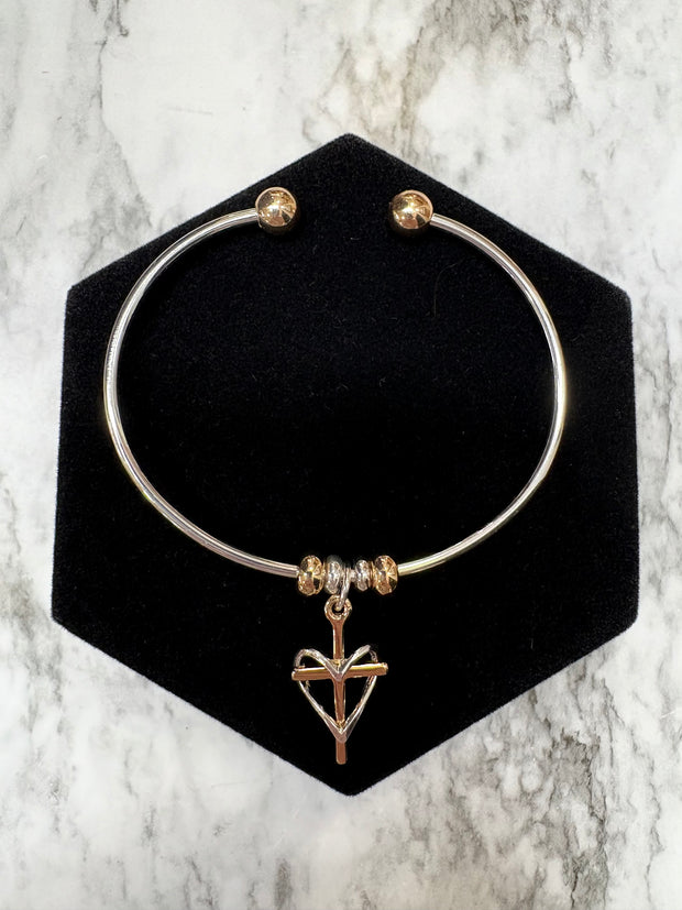 Be the Light Two Tone Cuff Bracelet - 4 styles