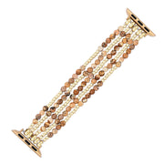 Golden Earth Jasper Stretch Apple Watch Band