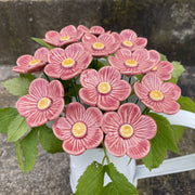 Ceramic Pink Plum Blossoms Stake
