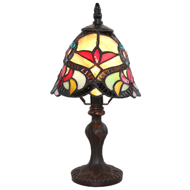 Mini Stained Glass Accent Lamps, 12" H
