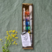 Wildflower Paintable Gift Set of 2 Tapers and Acrylic Paint