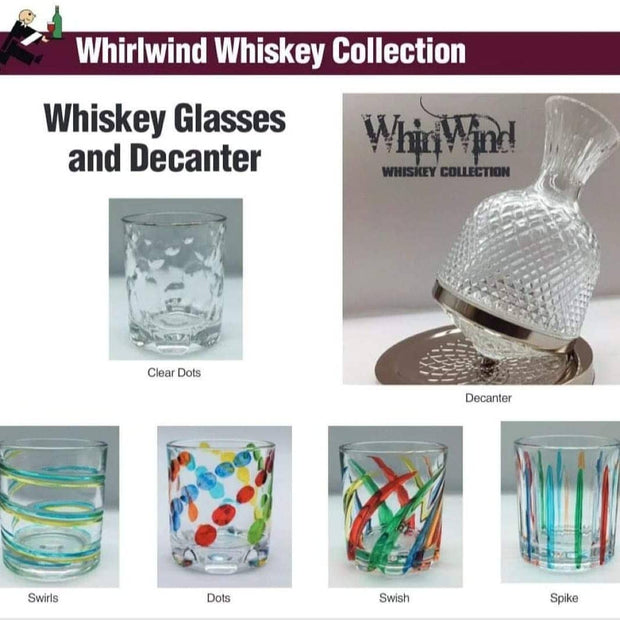 Whiskey Glass, 360 degree spinning glass