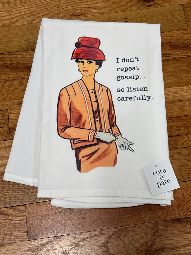 Repeat Gossip Flour Sack Towel