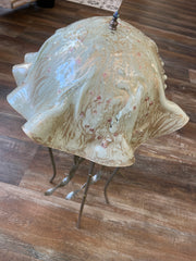 Sculpted Large Jellyfish Lamp