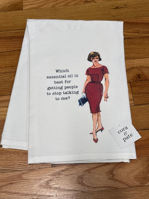 Essential Oils Flour Sack Towel
