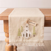 Church Rustic Applique Table Runner