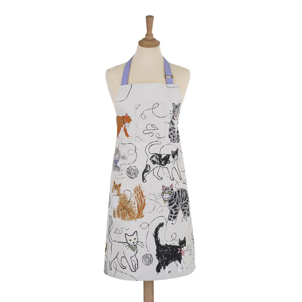 Feline Friends Apron - Cotton One Size