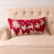 Santa's Sleigh Lumbar Pillow