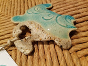 Sandy at Heart Sea Turtle Ceramic Beach Ornament