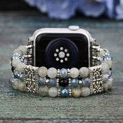 Artisanal Labradorite Indigio Stretch Apple Watch Band