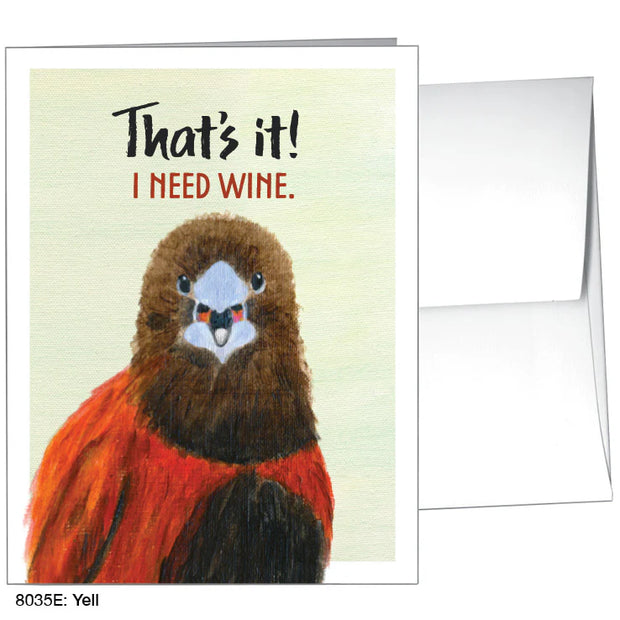Yell Greeting Card
