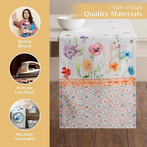 108" Table Runner - Summer Whisper