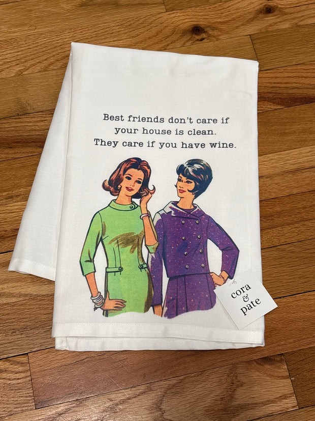 Best Friends Flour Sack Towel