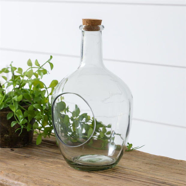 Open Front Terrarium with Cork