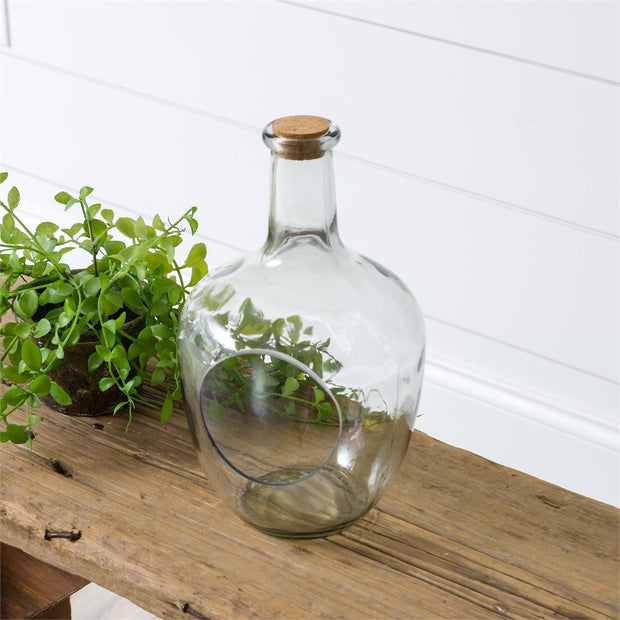 Open Front Terrarium with Cork
