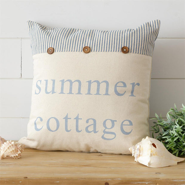 Summer Cottage Pillow, 16"