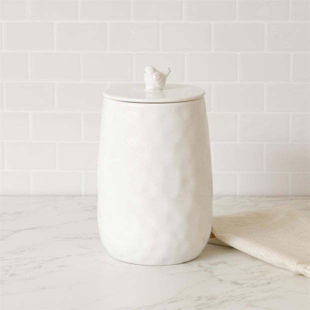 Ceramic Bird Canisters, 2 Sizes