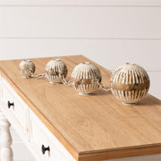 Distressed Ball & Chain Candle Holder