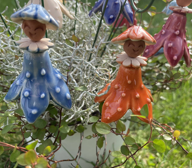 Hanging Colorful Flower Fairy on Stem