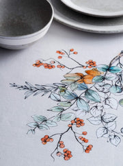 54" Square Tablecloth - Whitish Shabby Chique