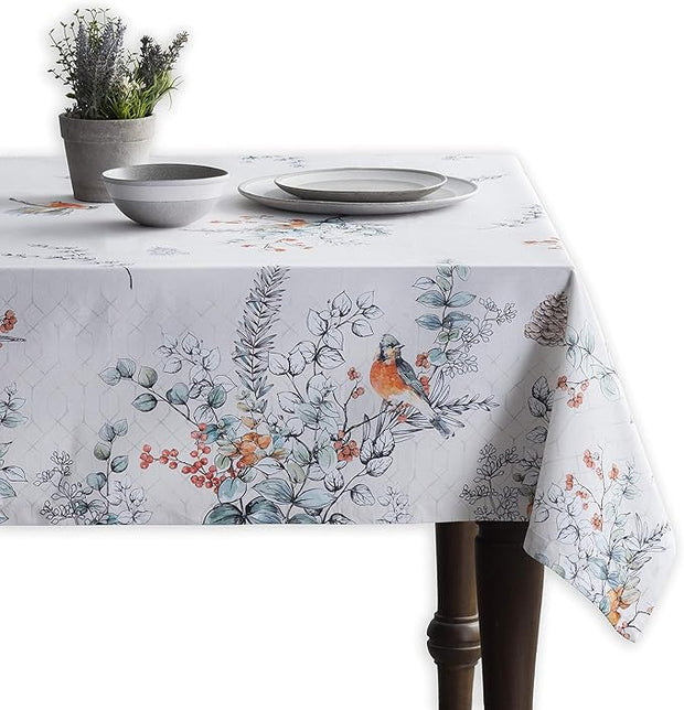 54" Square Tablecloth - Whitish Shabby Chique