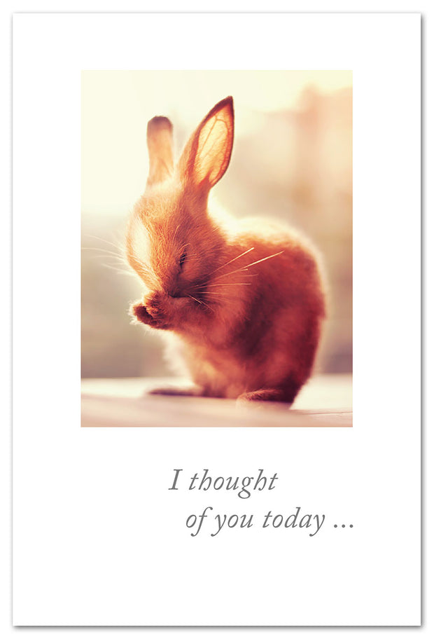 Praying Bunny Thinking of You Card