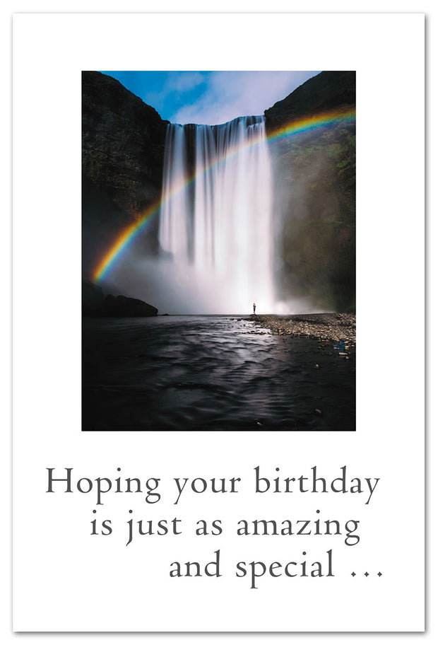 Icelandic Waterfall Birthday Card