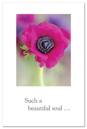 Anemone Rosea Condolence Card