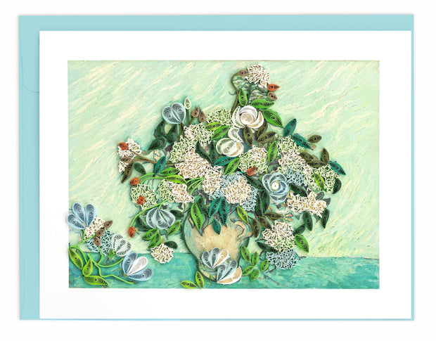 Roses, van Gogh Quilling Card