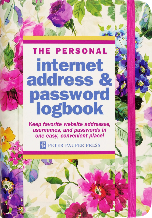 Peony Garden Internet & Password Logbook