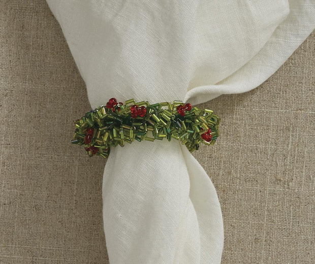 Beaded Wreath Napkin Ring