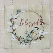 Glitter Dishtowel "Blessed"