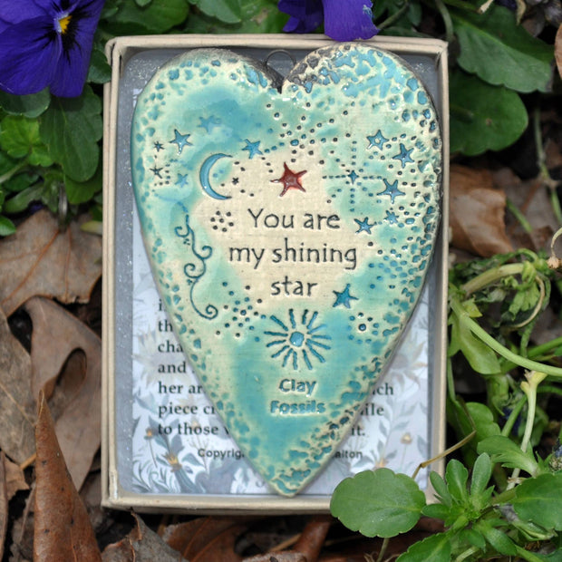 Shining Star Pottery Ornament