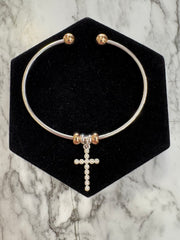 Be the Light Two Tone Cuff Bracelet - 4 styles
