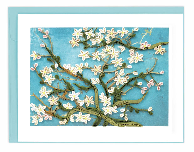 Almond Blossoms Quilling Card